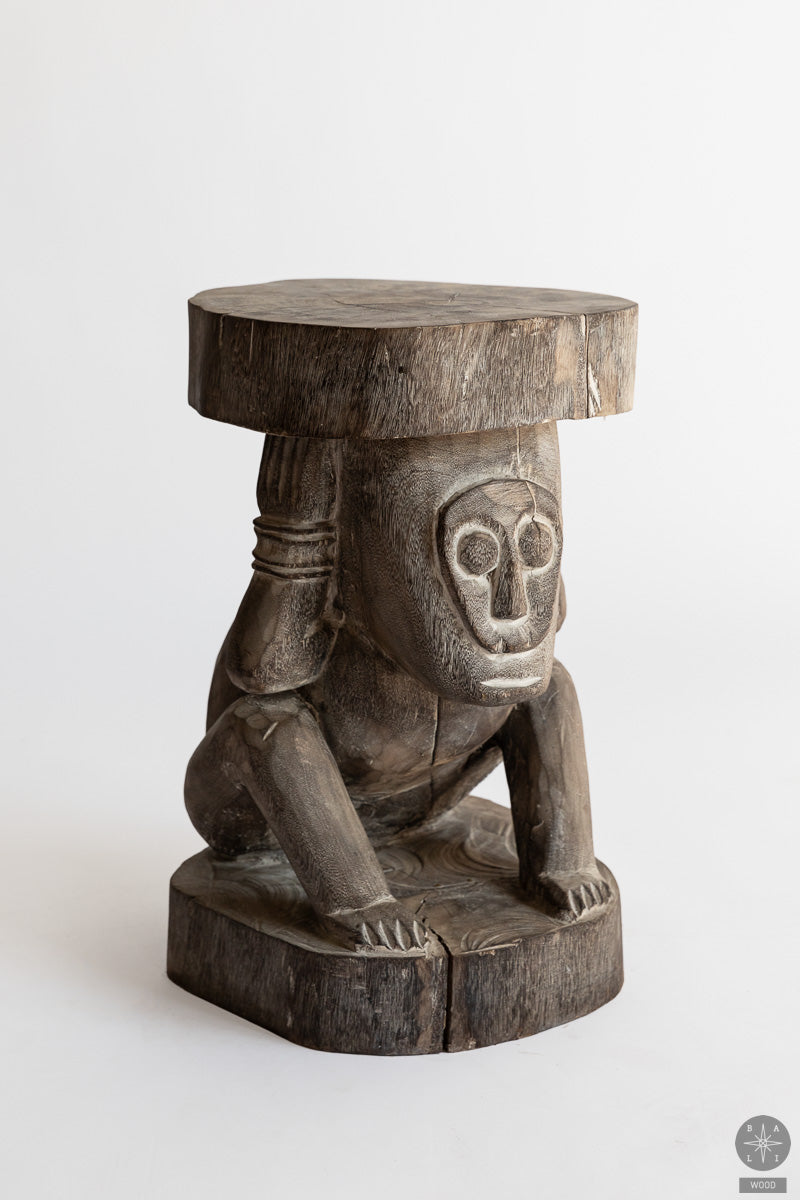 Primitive art tikmedžio staliukas