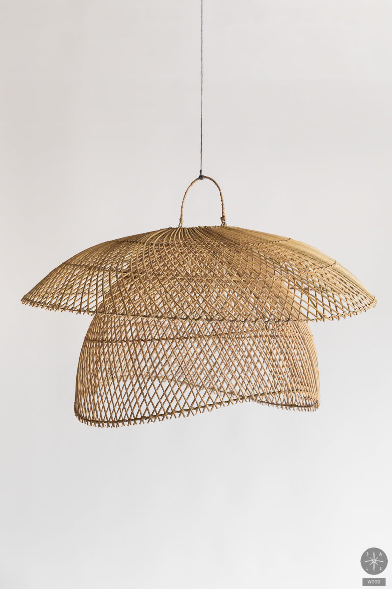 Šviestuvo gaubtas iš rotango