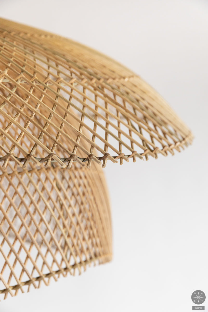 Šviestuvo gaubtas iš rotango