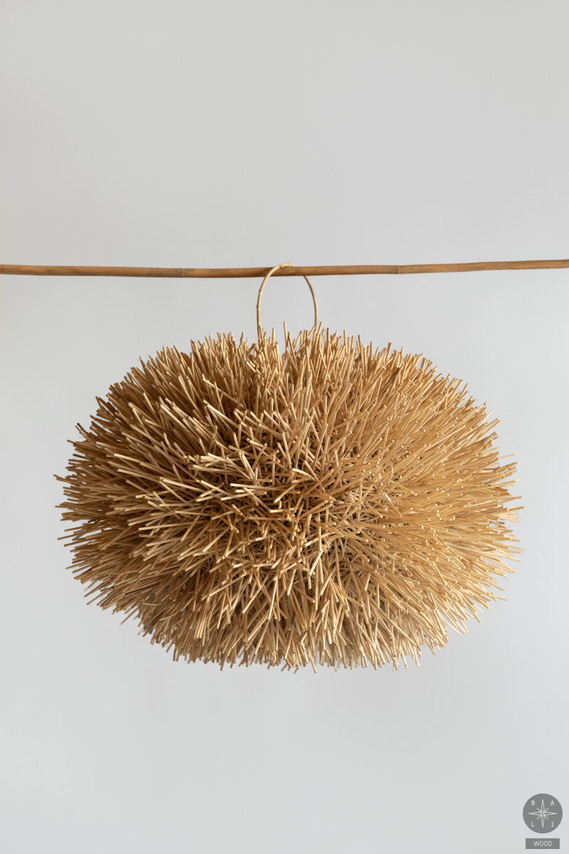 Šviestuvo gaubtas iš rotango