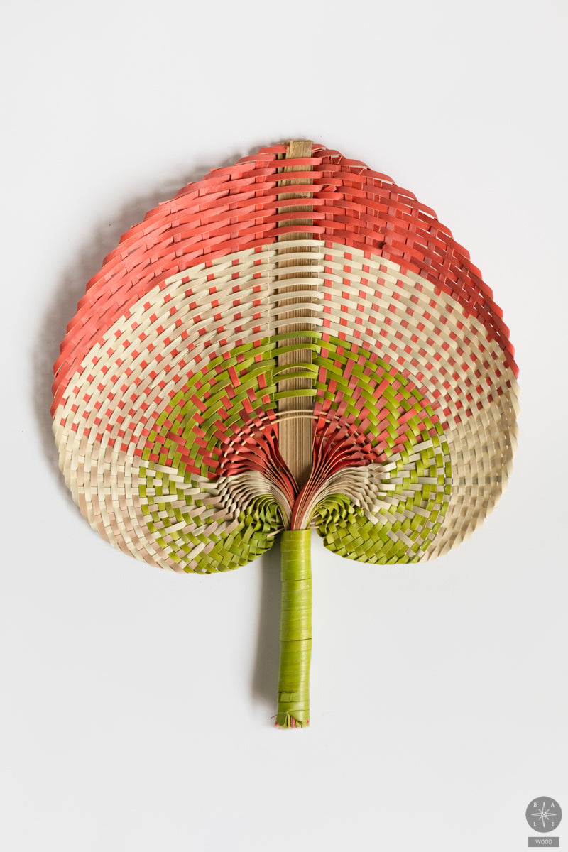 Vėduoklė iš palmės lapų