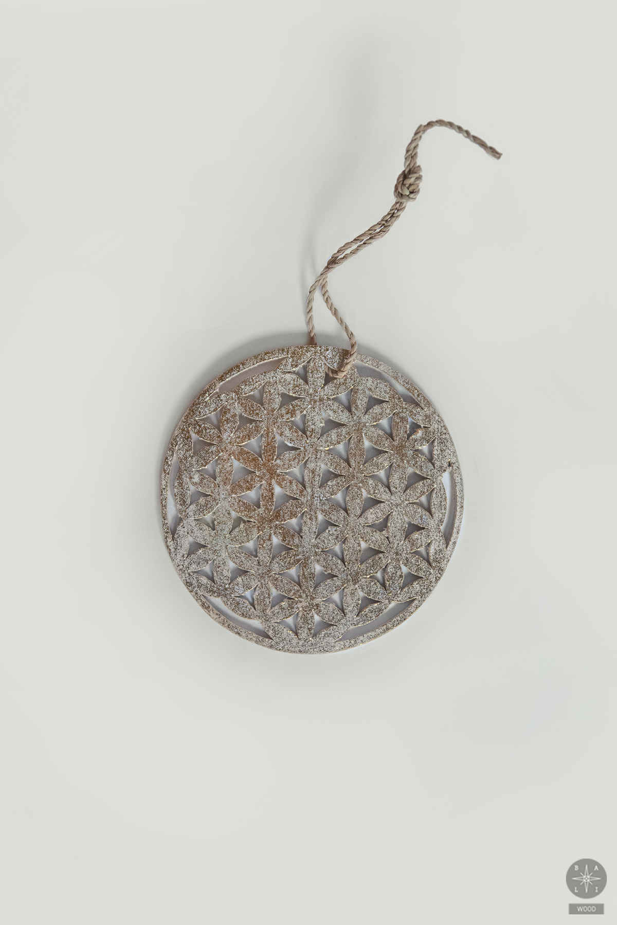 Medinis pakabinamas kalėdinis žaisliukas 'Mandala'