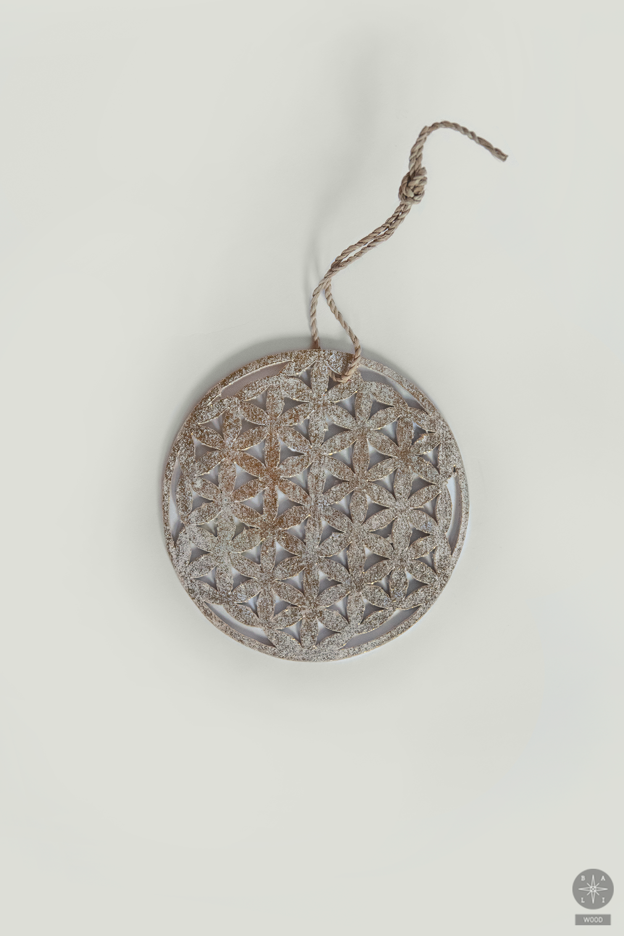 Medinis pakabinamas kalėdinis žaisliukas 'Mandala'