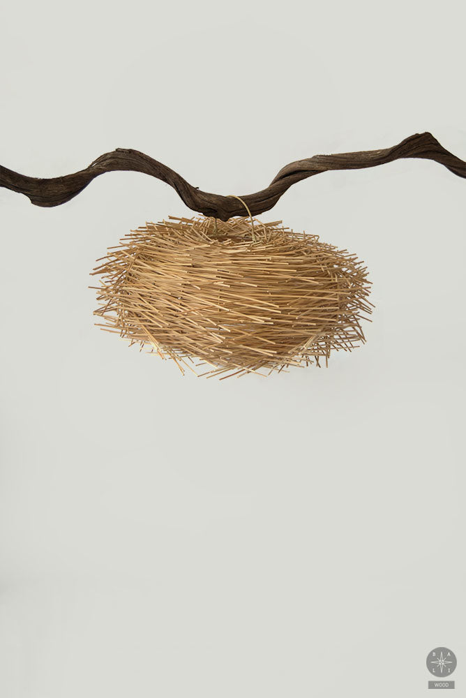 Šviestuvo gaubtas iš rotango